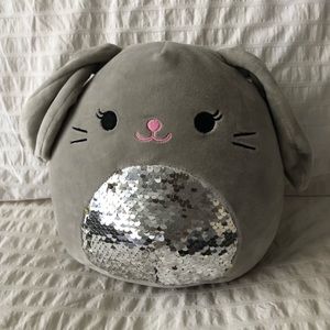 Squishmallow 8” sequin belly Blake the bunny